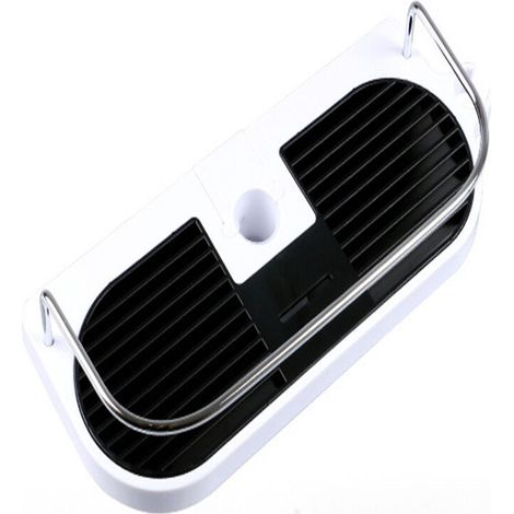 Sans Perçage Étagère de Douche pour Rail de Douche - Support D'organisateur de Salle de Bains pour le Shampooing, Adapte le Rail de22mm - 25mm (1/5)