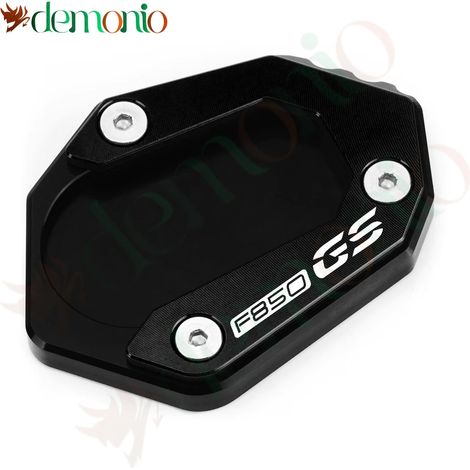 (F850GS Noir) Compatible avec BMW F750GS, F850GS et F 850GS Adventure (2019-2023) : rehausseur de béquille latérale et de pied (maxpower). (1/4)