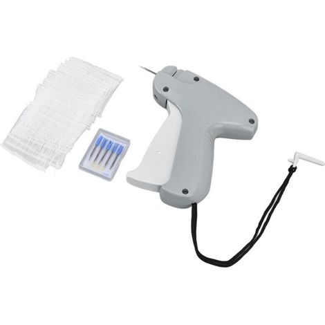 1 étiqueteuse à pince avec épingle pour vêtements, compatible punaises plastiques et têtes de punaises, usage boutique et commerce (1/5)