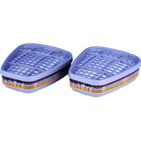 3M – Filtre ABE1 pour masque série 6000 – Protection contre vapeurs inorganiques et organiques – Raccord à baïonnette – Sachet de 2 pièces (1/8)