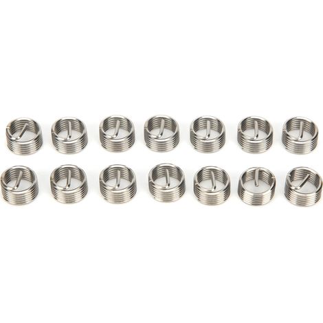 50 Stück Gewindeeinsätze, Reduziermuttern-Reparaturwerkzeug, Edelstahl, M8x1x1D (1/5)