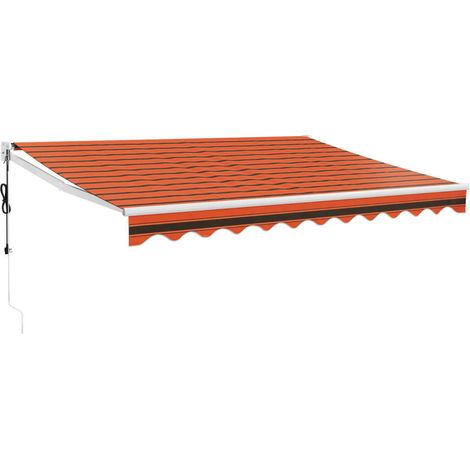 Maison Exclusive - Tenda Sole Automatica Retrattile Arancione e Marrone 3,5x2,5 m