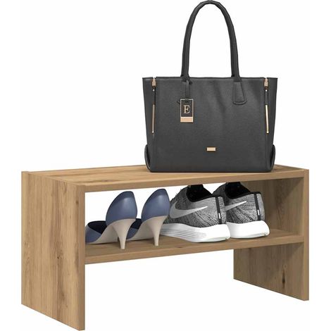 Schuhregal Stapelbar Artisan-Eiche 60x30x30,5 cm