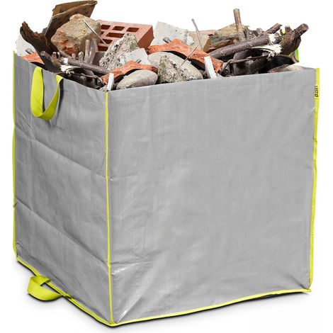 Sac à gravats et végétaux 100 L – Ultra robuste en polypropylène – Capacité 40 kg – Dimensions 47x47x47 cm – Double-fond renforcé – Lesto (1/6)