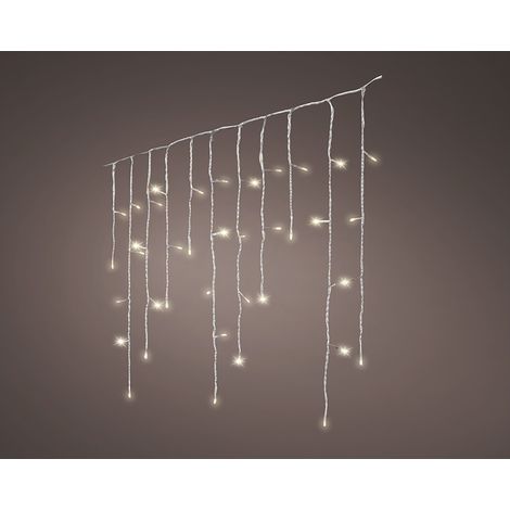 CORTINA LED ICICLE LIGHTS PARPADEANTE 5,8m 240 LEDS LUZ CALIDA (1/3)