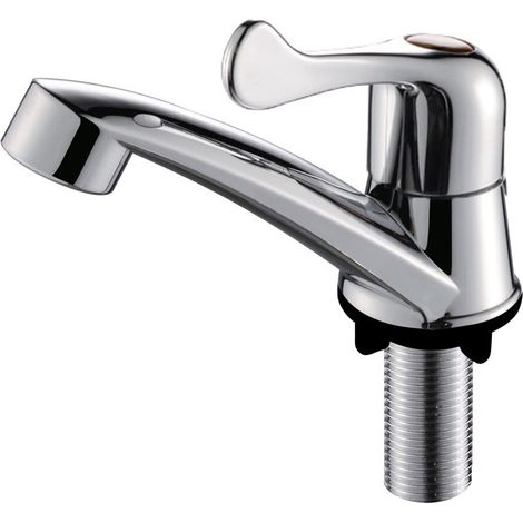 Waschbeckenarmatur, ABS-Rückgriff, Einzelhahn für Kaltwasser, G1/2-Kunststoff, Einlochmontage, Einhebelmischer, Waschbecken, Badezimmer