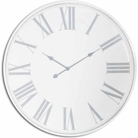 Flemings Large Wall Clock - Metal - L5 x W80 x H80 cm - Grey