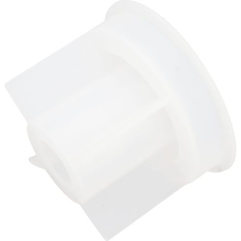 Moule porte-bougie DIY rond en silicone souple et lavable, blanc. (1/5)