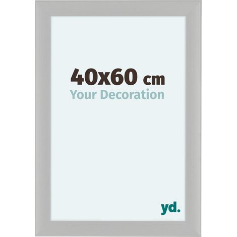 yd. - Cadre photo 40x60 - Blanc Grain de Bois - MDF - Como (1/5)