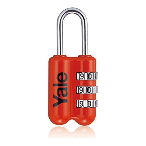 Yale Locks – Lucchetto a combinazione, rosso, YP2/23/128/1/R (1/4)