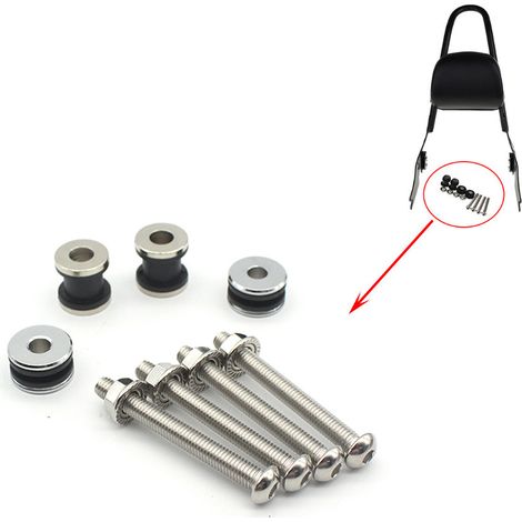 Quick release screw mounting accessories for Harley XL883, XL1200 and X48 models manufactured between 2004 and 2017.