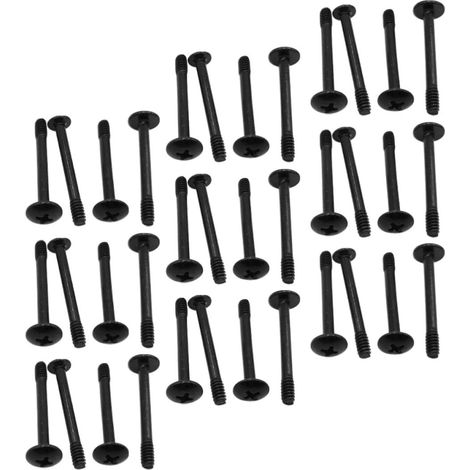 Vis de Fixation du Ventilateur de Boîtier d'ordinateur Noires, Acier, 50 Fête, Kit de Vis pour Ordinateur, Jeu de Vis pour Ordinateur, Vis D'ordinateur Longues (1/5)