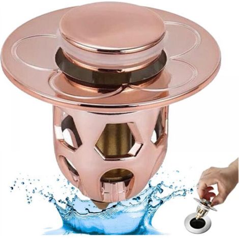 Sink plugs, universal drain plugs with anti-clogging system, kitchen and bathroom sink drain accessories