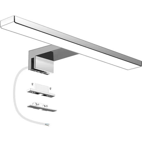 Lampe Miroir Salle de Bain LED 6W, IP44 Étanche, 600lm, 30cm, Acier Inoxydable, Blanc Neutre 4000K Odipie (1/4)