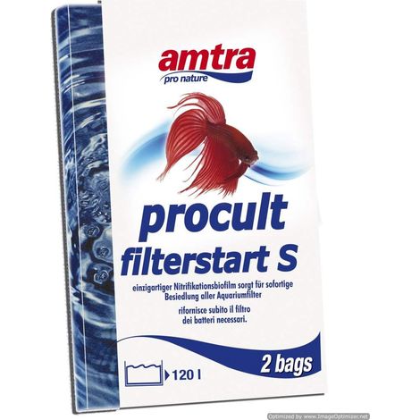 Set 10 pezzi Amtra Procult Filterstart S Attivatore batterico per acquari che avvia in poche ore il filtro di un acquario