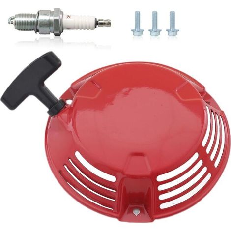 140G, 120G, Vis - Tirer Démarreur pour Honda GXV120 GXV140 GXV160 Moteur Lanceur De Démarrage Tondeuse À Gazon Générateur avec Vis M6 Bougie d'allumage (1/4)