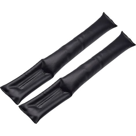 (Noir) Lot de 2 bandes de remplissage universelles en cuir PU pour sièges auto, anti-fuite et anti-chute, accessoires intérieurs auto (1/5)