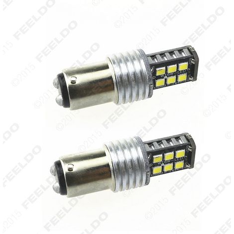1157 BAY15D High/Low Foot Car LED Turning Light 2835-15 LED Brake Light White (1/3)