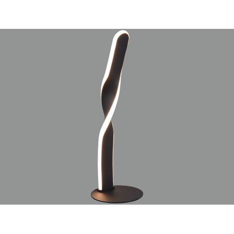 REALITY Lampe de table LED Ginko R55791132, 10W, 3000K, 1020lm, blanc chaud, IP20, noir