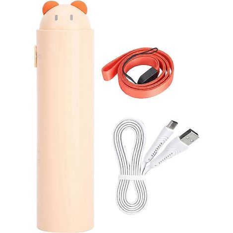 Mini-Teleskopventilator mit USB-Akku, wiederaufladbar, für Zuhause und Büro, 5 V DC, beige (1/5)