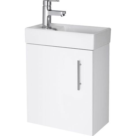 Harley 400mm Wall Hung Basin & Unit (1/3)