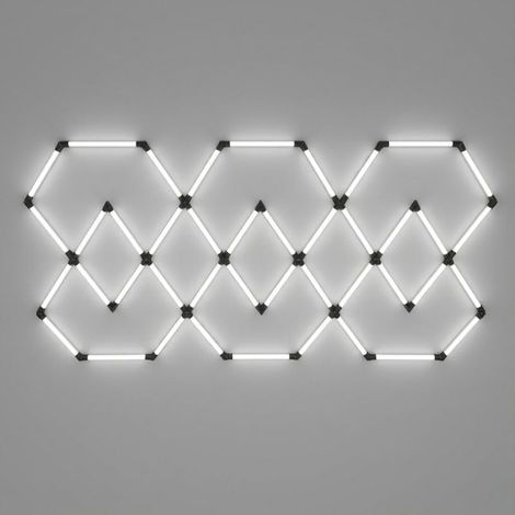 Kit 11 LED 428W - Forme Heptagone - Blanc Froid - SILUMEN