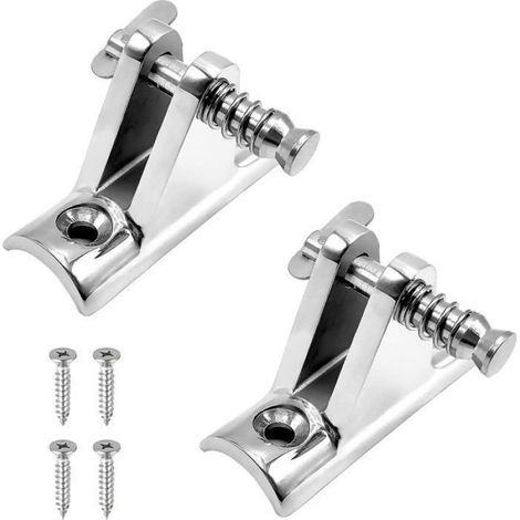 Charnière Bimini Top - Acier Inoxydable 316 - Fixation Concave - Angle 90° - Pour Tube 22,2 mm - 2 Pièces (1/4)