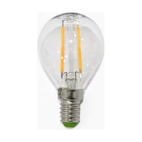 Bombilla esférica LED (2W). Luz cálida (2000ºK). (1/2)