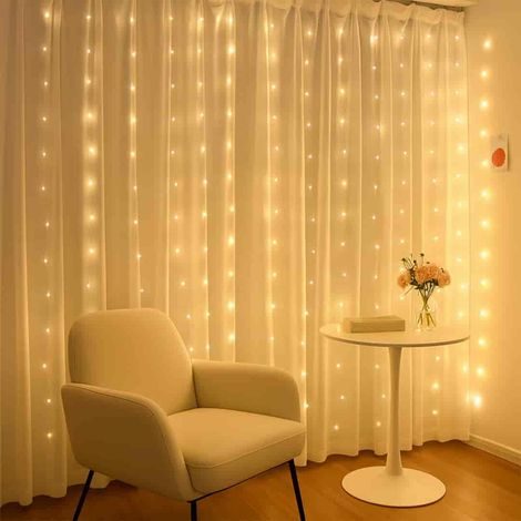Fenstergardine Mery 300 LED USB Warmweiß 3000K (1/3)