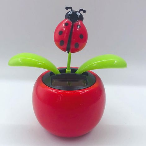 Jouet Solaire Balançant - Figurine à Tête Oscillante avec Panneau Solaire - Décoration de Tableau de Bord Voiture Bureau Maison - 1 Pièce (1/5)