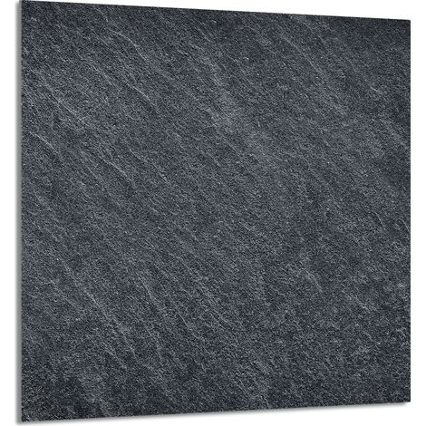 GLASPLATTE FÜR KÜCHE 60x65 Schiefer