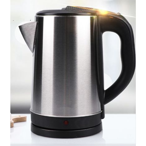 Bouilloire électrique noire 2,3 L en acier inoxydable avec arrêt automatique, prise UE 220 V (1/5)