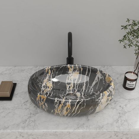 Modern Oval Ceramic Bathroom Vessel Sink