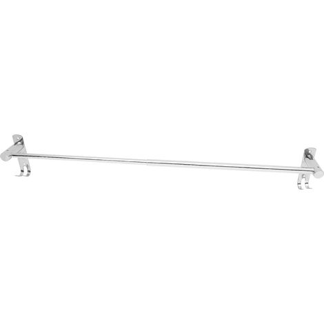 Porte-Serviettes Mural en Acier Inoxydable 304 Télescopique, Barre Porte-Serviettes Simple Extensible pour Salle de Bain, Support Mural Robuste pour Serviettes et Accessoires, (1/5)