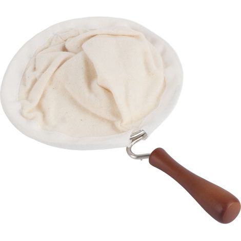 Wiederverwendbarer Kaffeefilter aus Flanell mit Holzgriff – große Größe (1/5)