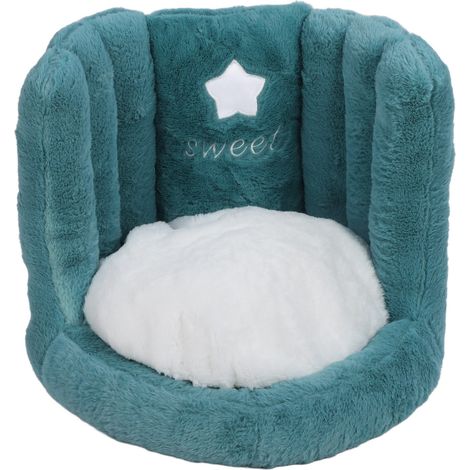 Chaise de sol avec coussin de soutien du dos, antidérapant, mignon, doux et confortable, en velours, pour enfants de bureau, vert