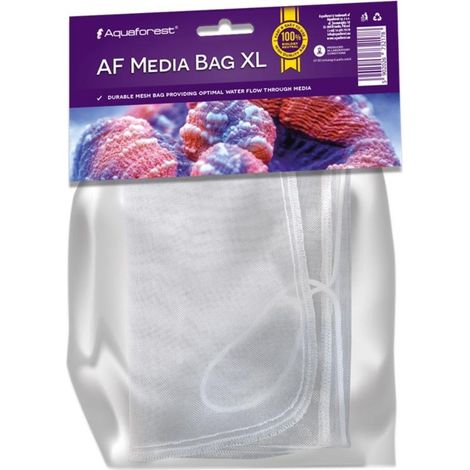 Sacchetto filtrante Aquaforest Media Bag XL a rete per materiali filtranti 30x10 cm