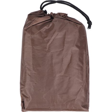 Housse de protection pour coffre de jardin imperméable anti-UV 123x62x55cm (Marron) (1/5)