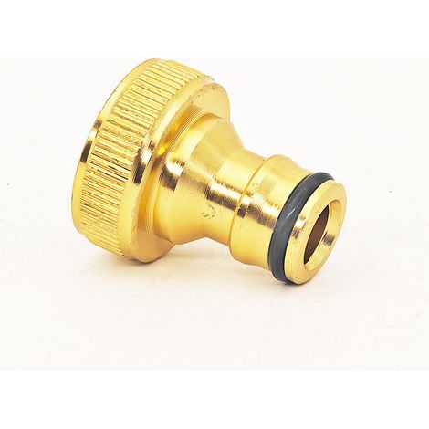 6-Punkt-Anschlussstück aus Aluminiumlegierung, Waschmaschinenhahn, 3/4"-Innengewinde, Standardzubehör für Autowasch-Wasserpistolen. (1/4)