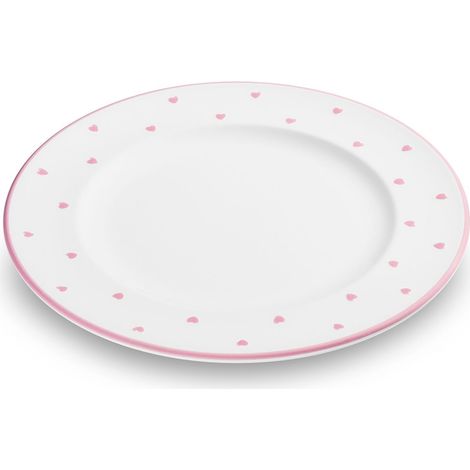 Gmundner Keramik Herzerl Rosa, Assiette à dessert Gourmet (Ø 22cm)