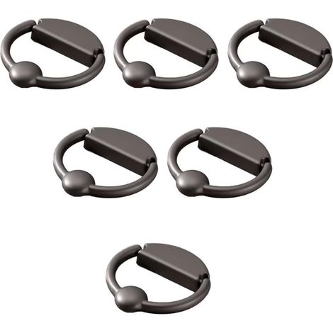 Ensemble de 6 poignées de meuble — Boutons et poignées de commode. Convient aux meubles, armoires, penderies et portes de cuisine. Accessoires de quincaillerie / Poignées de tiroir. Vis de fixation in (1/5)
