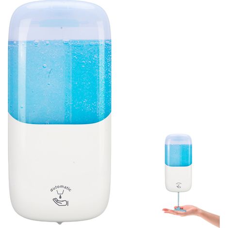 Distributeur savon liquide automatique mural 1000mL – Grande capacité cuisine salle bain commercial, salle de bain (1/5)
