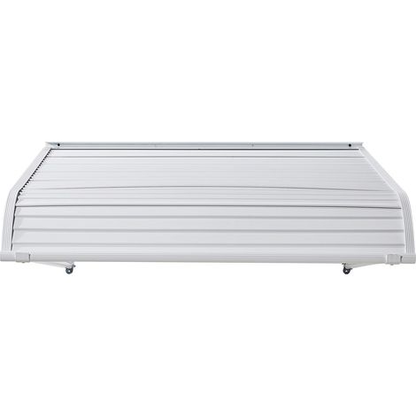 Auvent en aluminium 40 x 42 po, auvent de porte/fenêtre durable, auvent extérieur en aluminium léger et stable, protection contre la pluie, la neige et le soleil pour porte d'entrée, fenêtres, patio e (1/5)