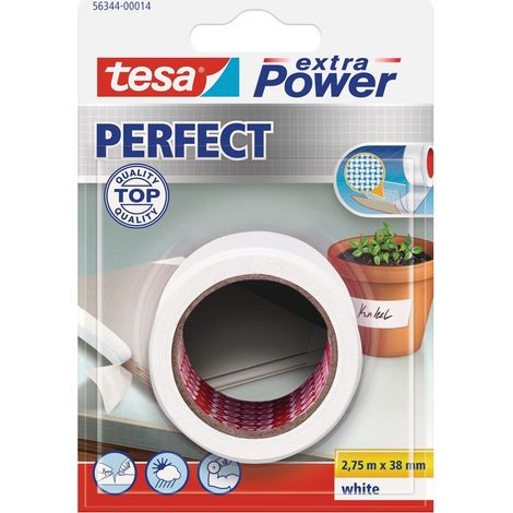 Ruban de réparation Tesa Extra Power Perfect 2.75mx 38mm Blanc (1/2)