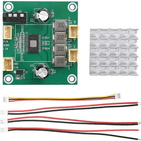 Carte d'amplificateur audio stéréo numérique 2 canaux TPA3116 DC 5V-26V 50W+50W, module d'amplificateur audio 2A (1/5)