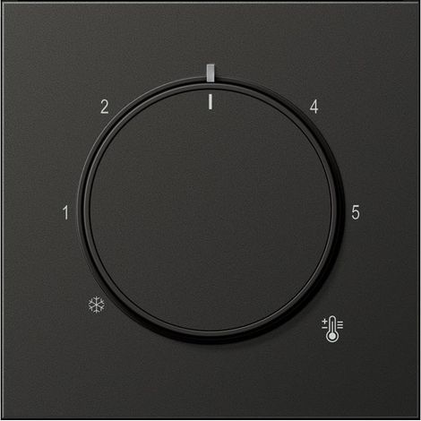 Jung Abdeckung für Thermostat, Aluminium lackiert, Serie LS, anthrazit AL 1749 AN