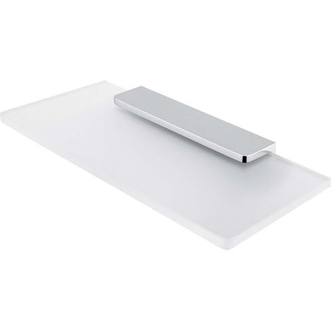 Nimco Maya - Mensola, 20 cm, vetro smerigliato/cromo MA 29091B-20-26 (1/3)