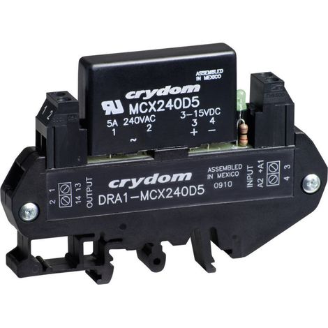 Crydom Halbleiterrelais DRA1-MCXE380D5 5 A Schaltspannung (max.): 530 V/AC Nullspannungsschaltend 1 (1/2)