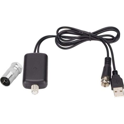 Amplificatore per antenna TV da interni - 12V - Adatto per auto e camion - Supporta segnali digitali terrestri 4K - 25dB - Alta definizione (1/4)