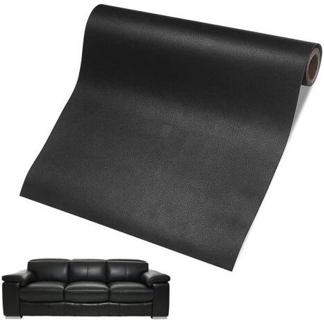 50x137cm Adhésif en Cuir, Rouleau Adhesif Cuir, Patch de Réparation en Cuir, Cuir Patch Réparation, Simili Cuir Autocollant pour Canapés Sièges de Voiture Sacs à Main Siège Bricolage Artisanat ( (1/5)
